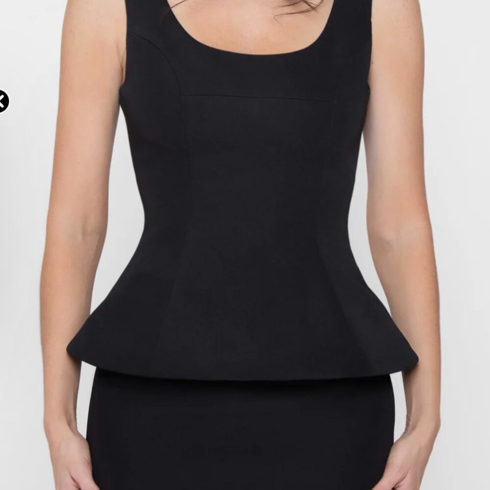 NWT Leau Black Calesia Contour Bustier Top Size Small
